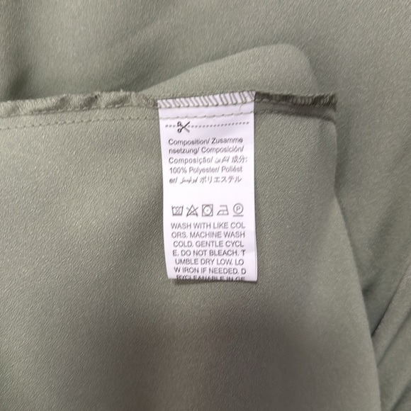 Shein Women’s Midi Sage Long Sleeve Round Neck Dress size XS 2 - Picture 6 of 6